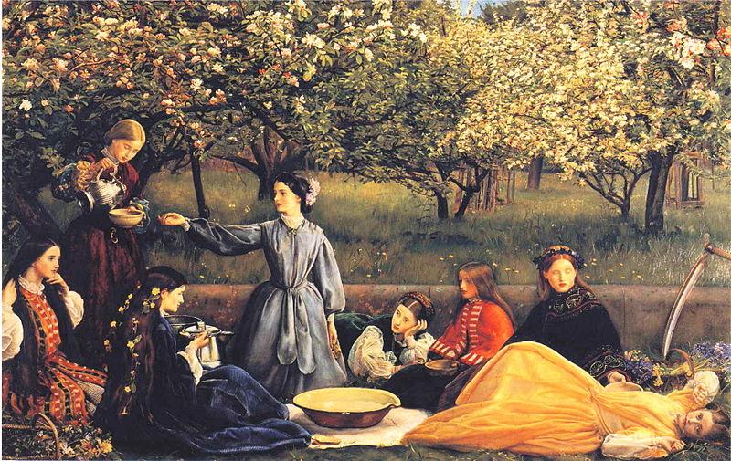 Sir John Everett Millais Spring oil painting image